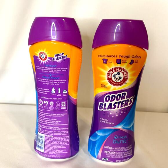 2 Arm & Hammer Clean Scentsations in Wash Scent Booster Fresh Burst 15 Oz Each - Picture 2 of 2